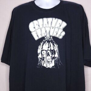 Creature Features Horror Tshirt Size 4XL Skull Black Short Sleeve Mens